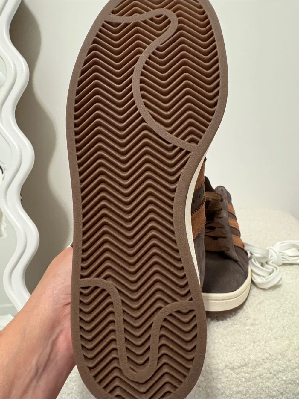 Brand new Adidas Originals Brown and Tan Suede campus Sneakers - size 9